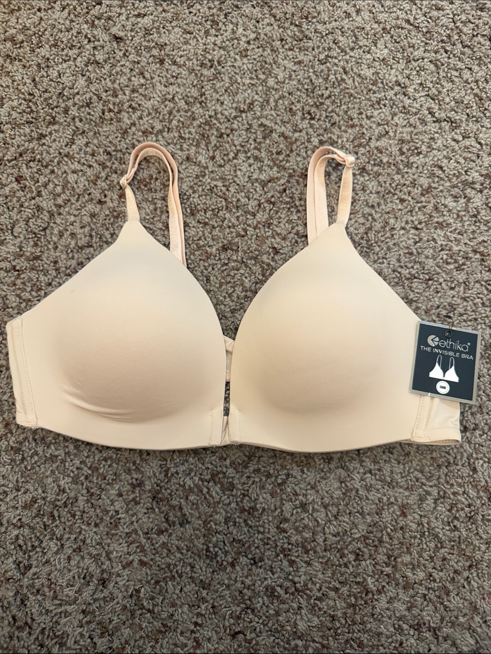 NWT ethika Smooth Light Beige T-Shirt Bra - 36B